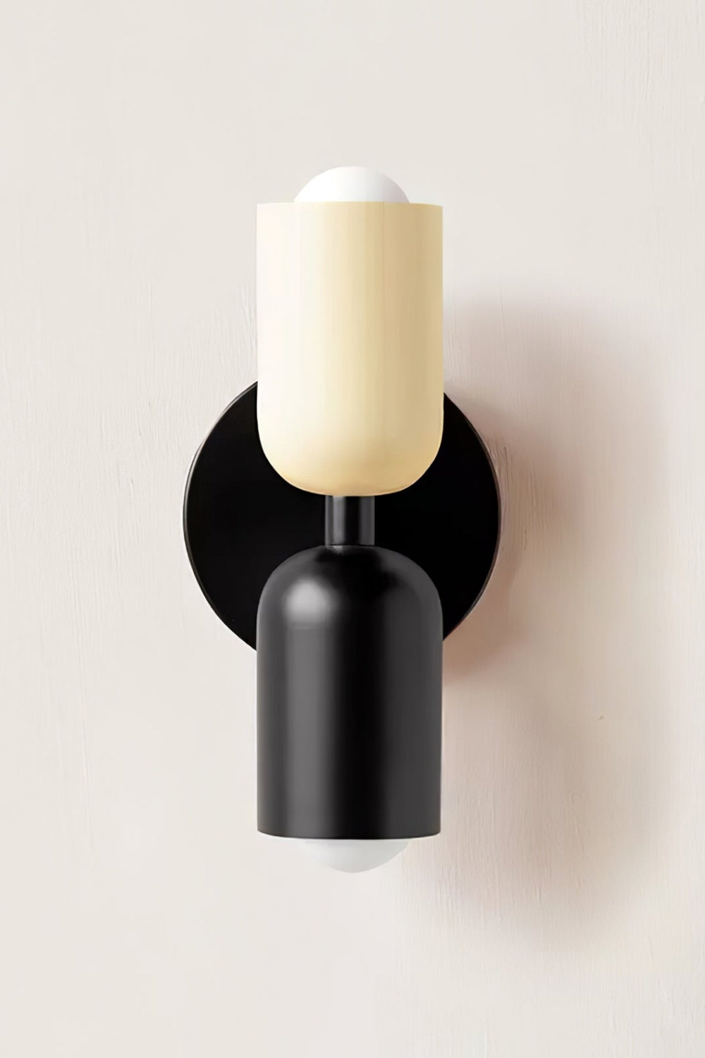 Double head macaroon color up and down wall sconce
