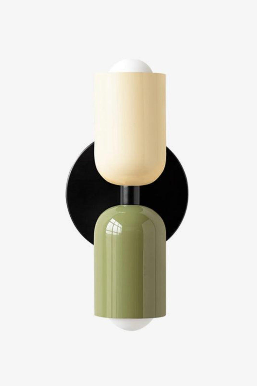 Double head macaroon color up and down wall sconce