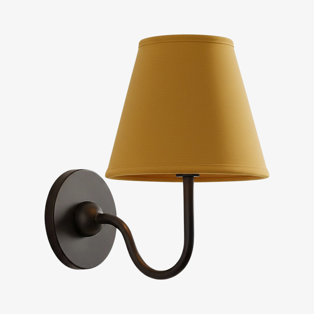 Luvora Vintage Pleated Shade Wall Lamp - Modern Brass Linen Wall Lighting
