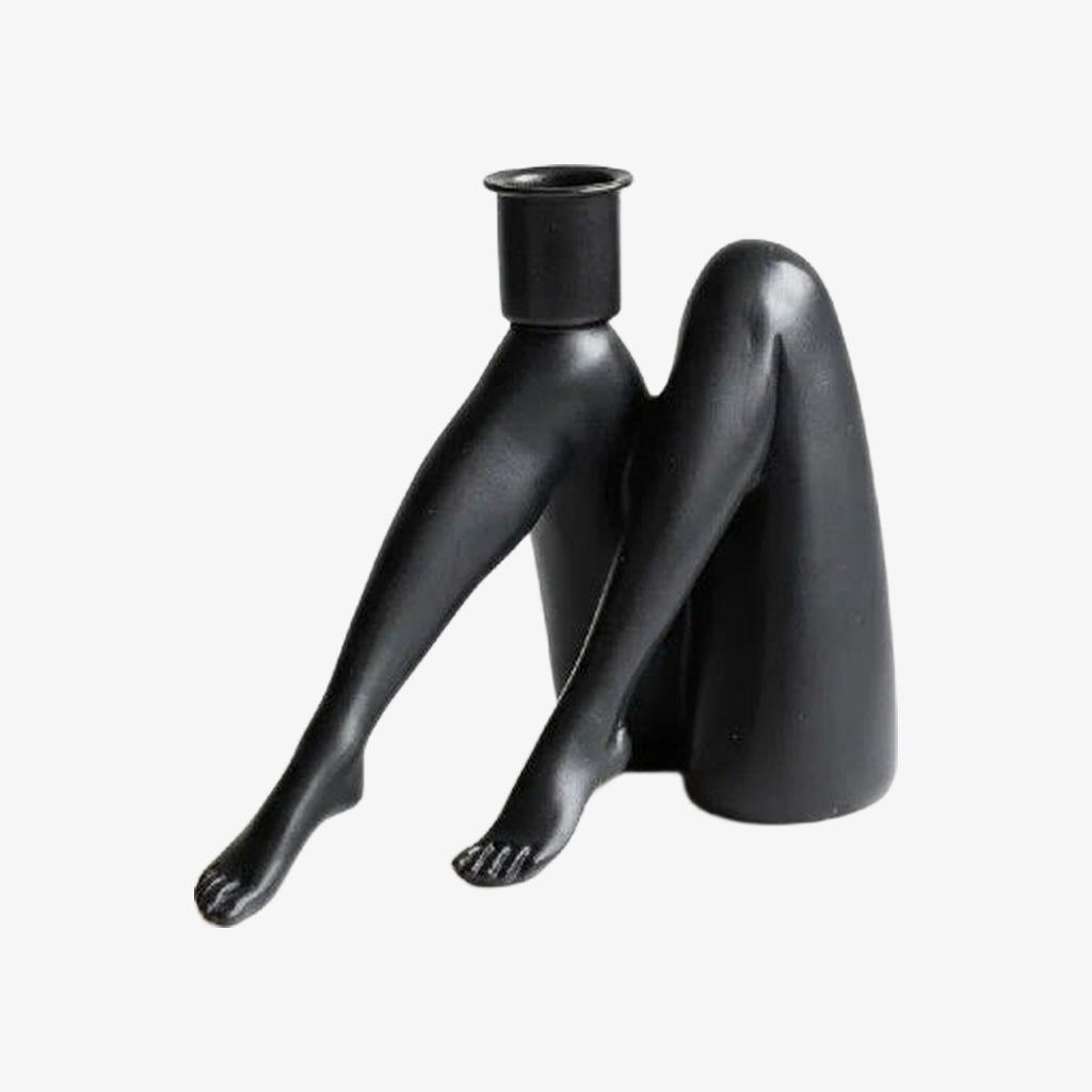 Kickra Modern Designer Candle Holder with Gold Leg-Inspired Base U22