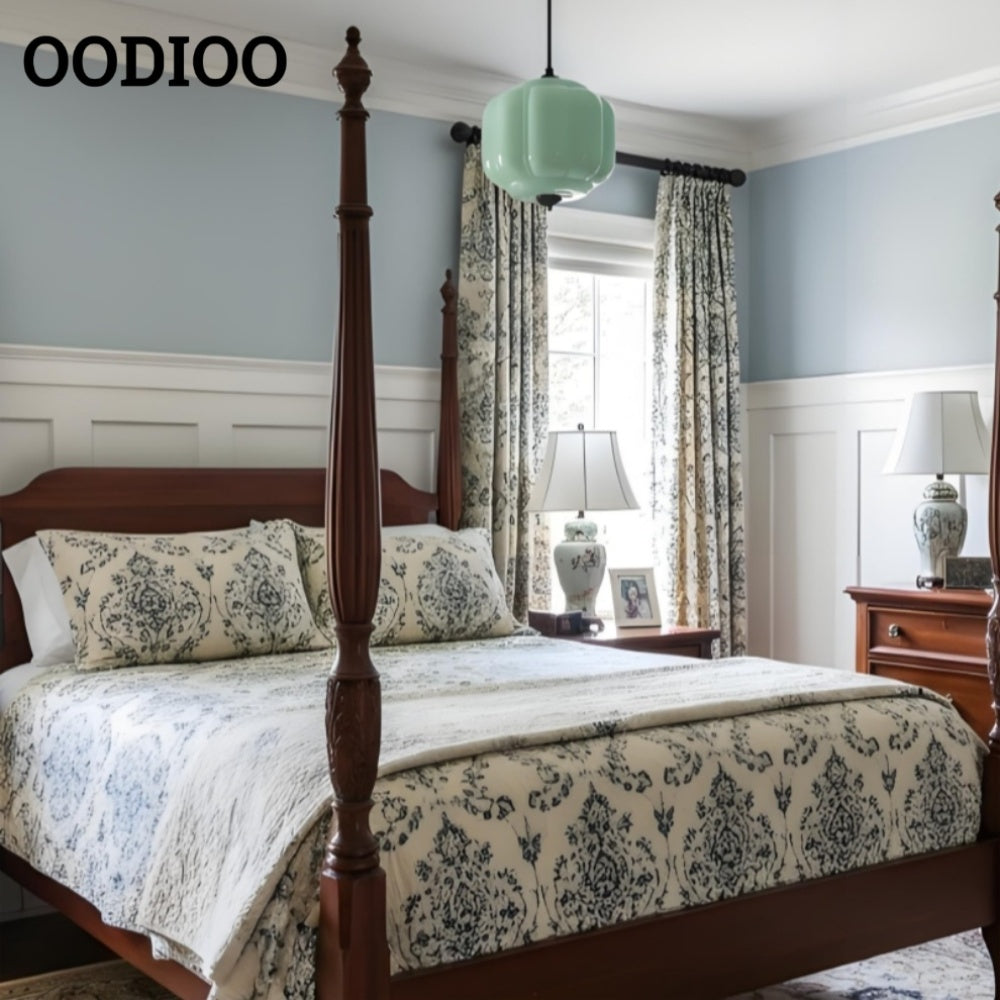 American Vintage Eloise Pendant Lamp With Glass Shade