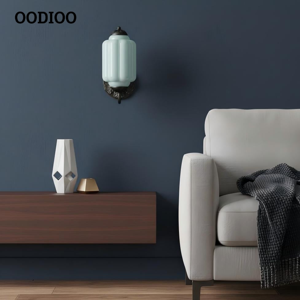 Vintage Milk Glass Sconce - Bedside Cream Eloise Wall Sconce