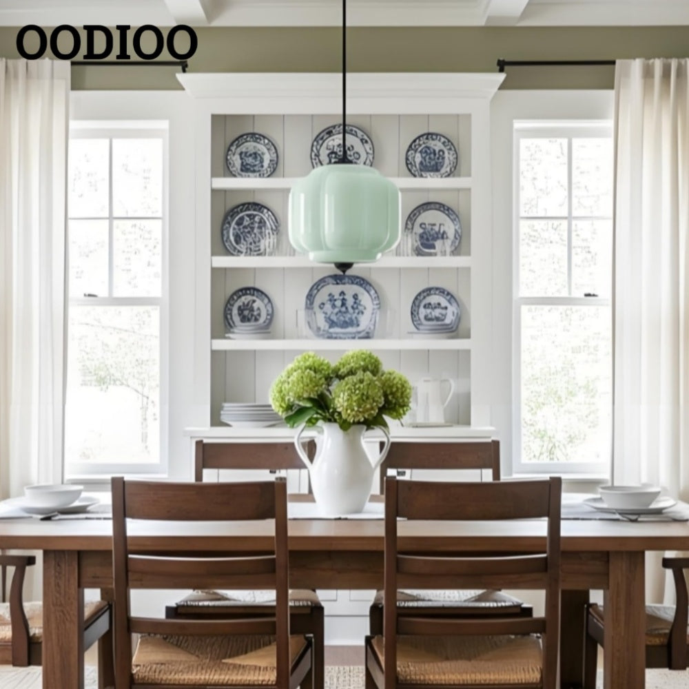 American Vintage Eloise Pendant Lamp With Glass Shade