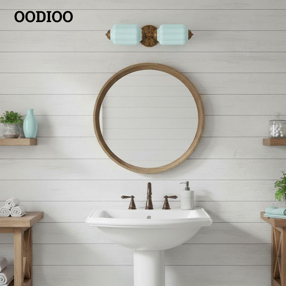 Eloise Pumkin Glass Vanity Sconce