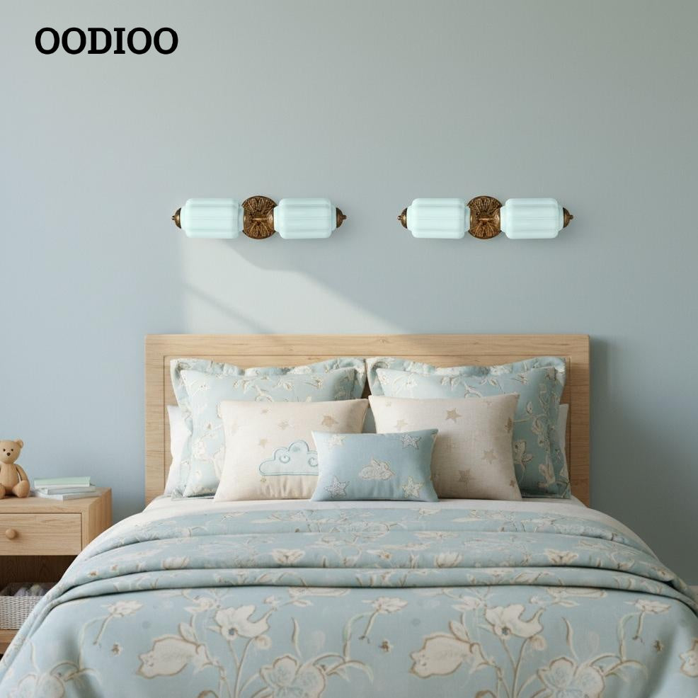 Eloise Pumkin Glass Vanity Sconce