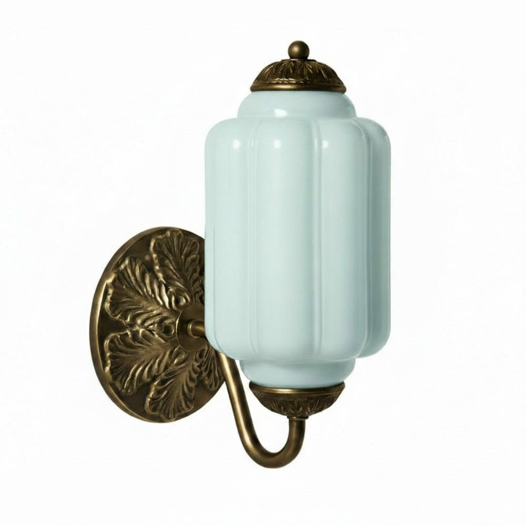 Vintage Milk Glass Sconce - Bedside Cream Eloise Wall Sconce