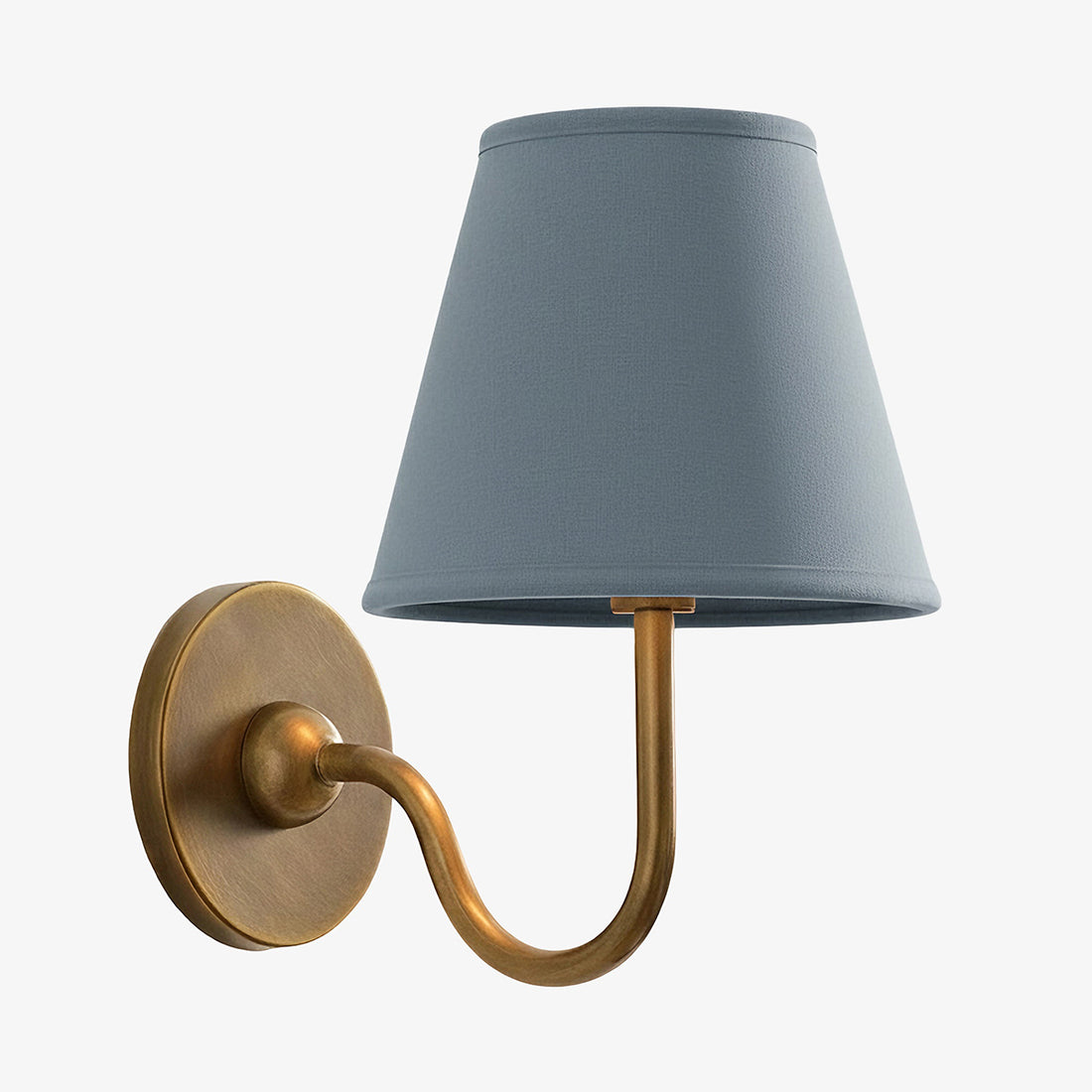 Luvora Vintage Pleated Shade Wall Lamp - Modern Brass Linen Wall Lighting