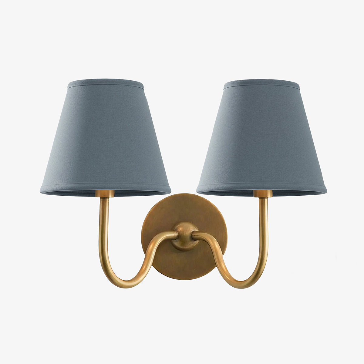 Luvora Vintage Pleated Shade Wall Lamp - Modern Brass Linen Wall Lighting