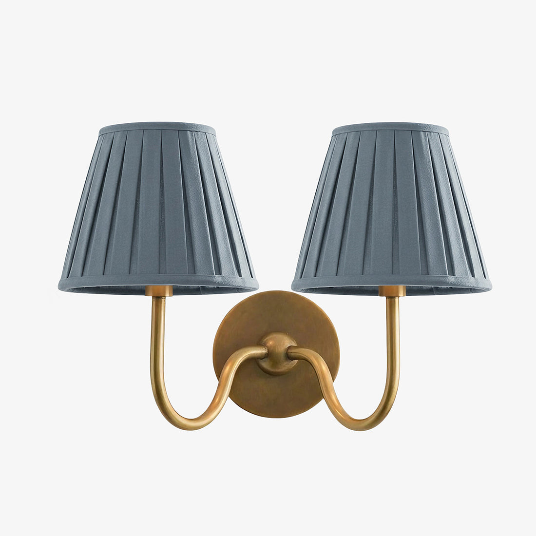 Luvora Vintage Pleated Shade Wall Lamp - Modern Brass Linen Wall Lighting
