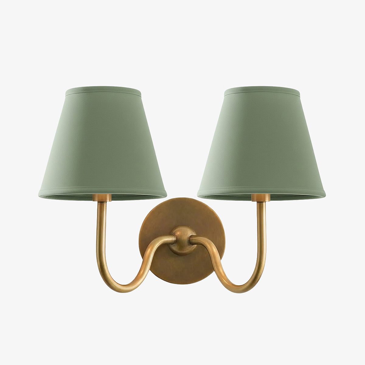 Luvora Vintage Pleated Shade Wall Lamp - Modern Brass Linen Wall Lighting