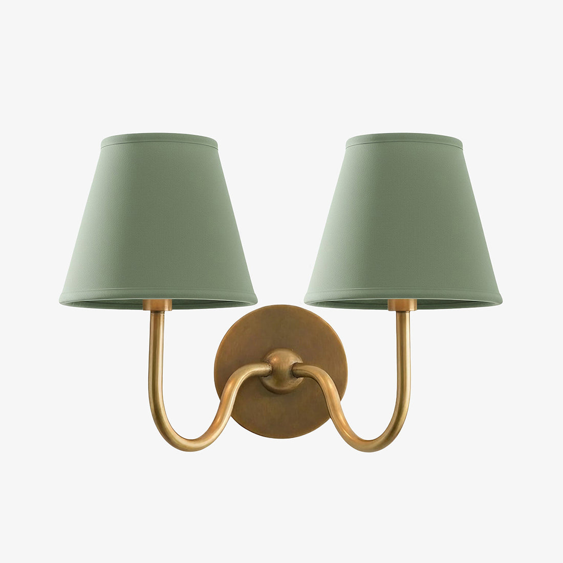 Luvora Vintage Pleated Shade Wall Lamp - Modern Brass Linen Wall Lighting