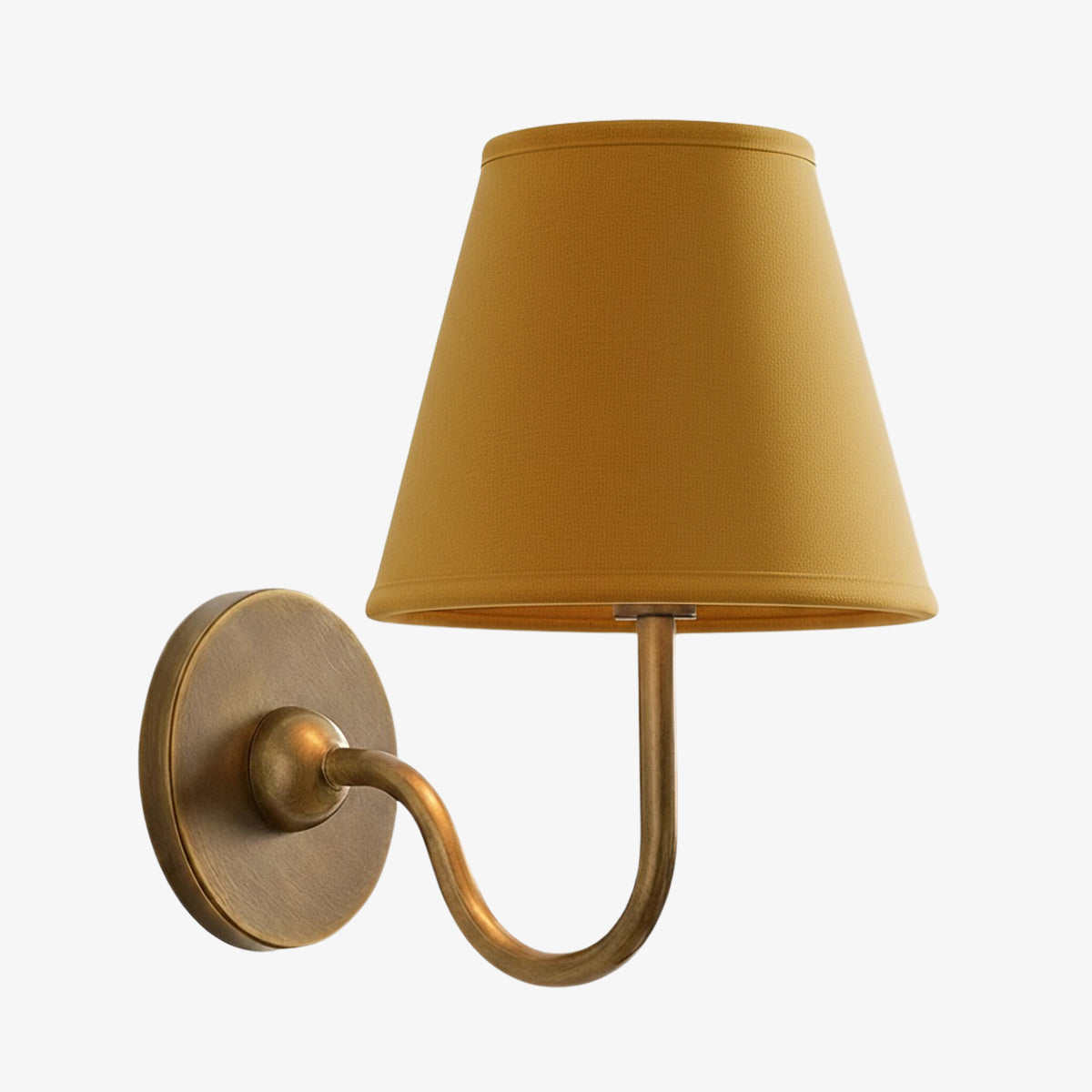 Luvora Vintage Pleated Shade Wall Lamp - Modern Brass Linen Wall Lighting