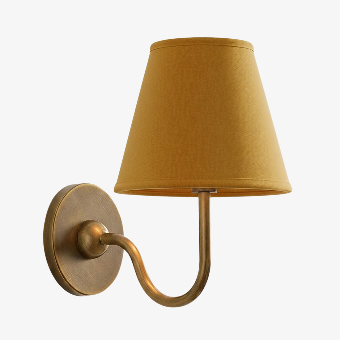 Luvora Vintage Pleated Shade Wall Lamp - Modern Brass Linen Wall Lighting