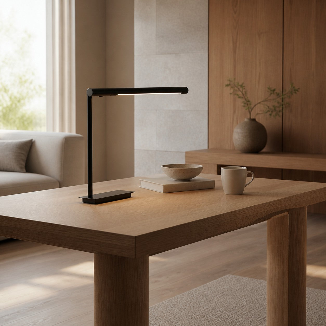Zorv Task Table Lamp – Timeless Metal Table Lamp with Touch Switch for Study or Living Room