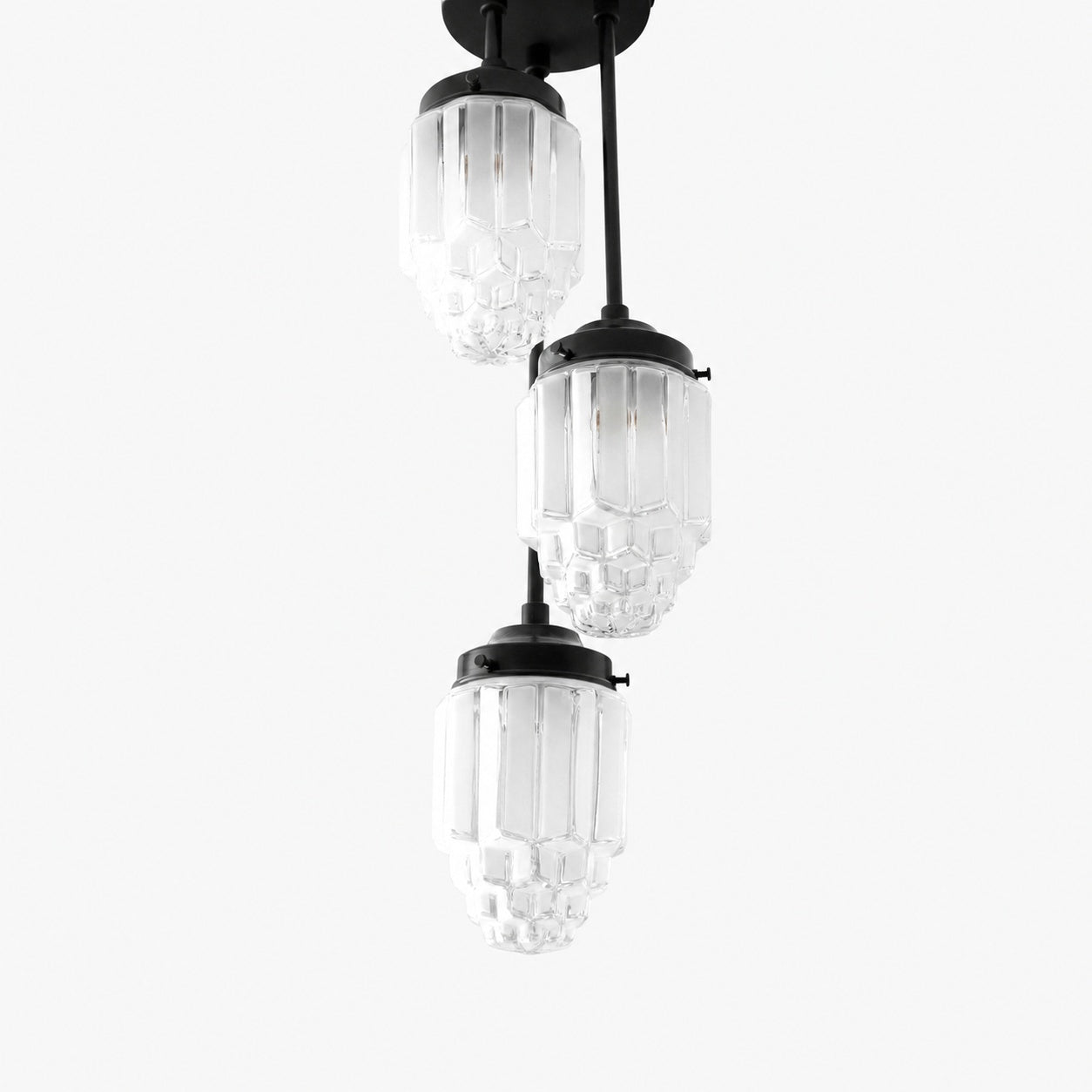 Tierlux Glass Pendant Light - Art Deco Globe Design