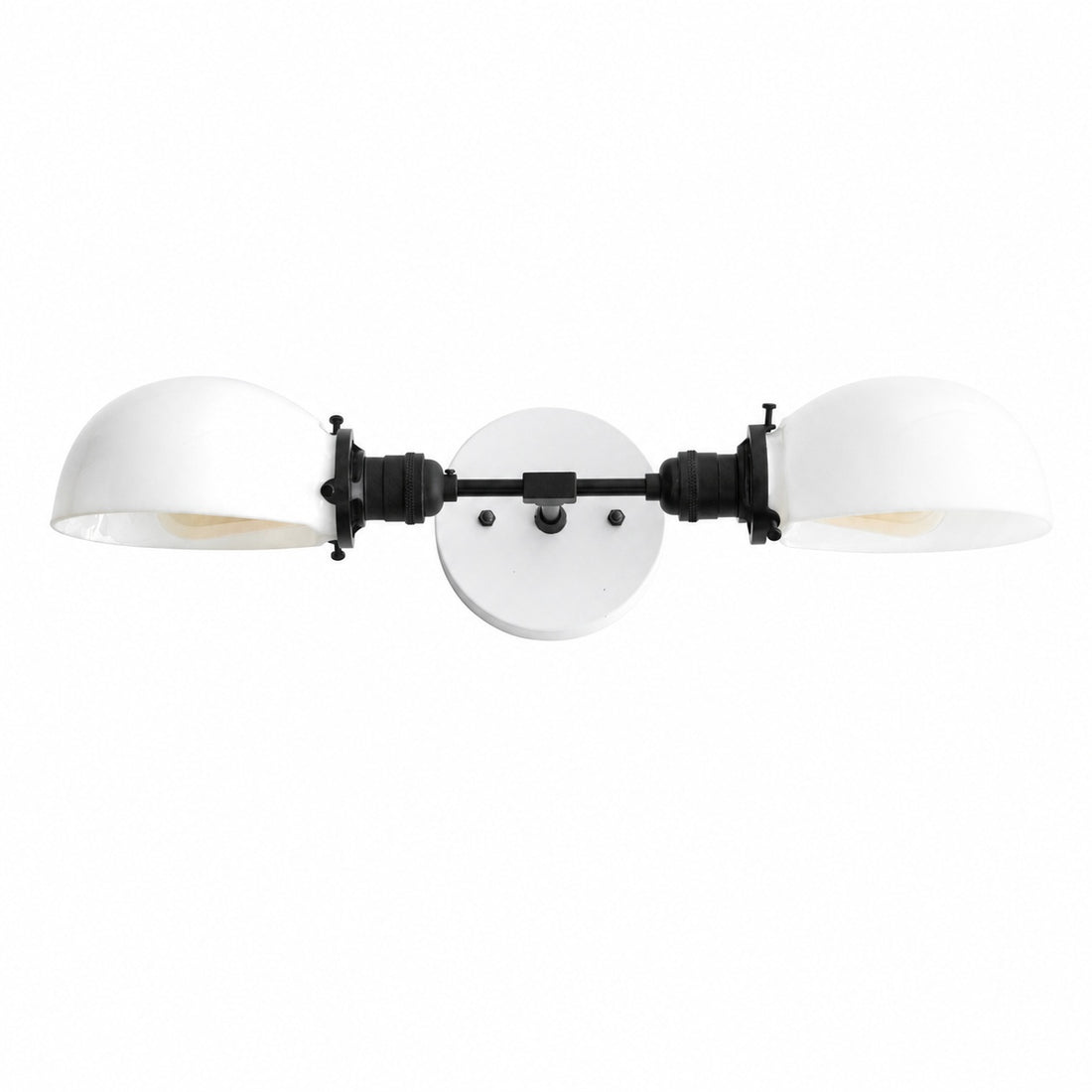 Ornato Luxe Mid-Century Vanity Light - Brass Bathroom Fixture with Opal Glass