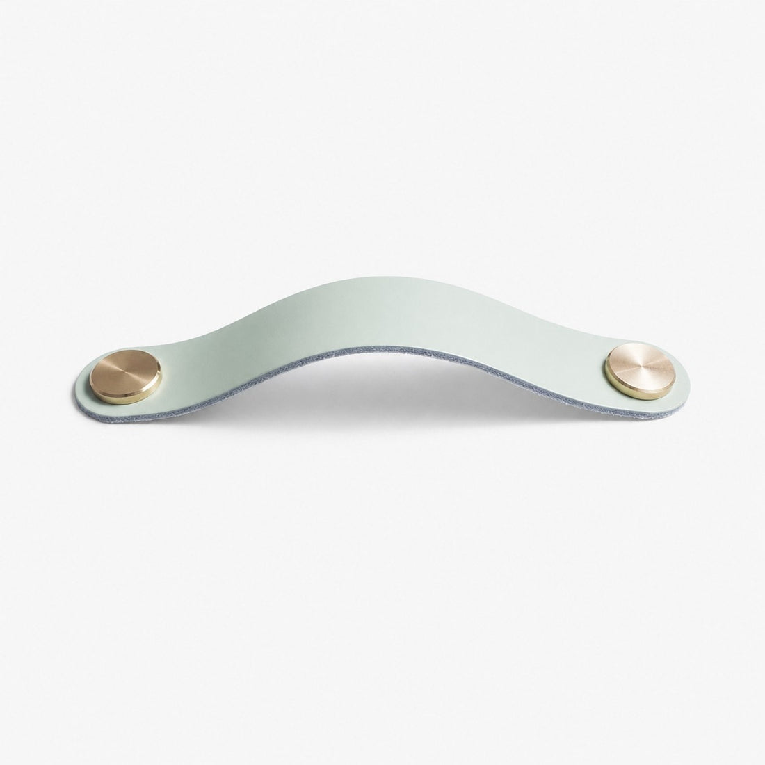 Cowhide leather and brass cabinet pull handle color and size option