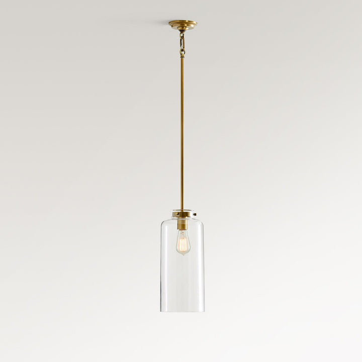 Sterling Minimalist Glass Pendant Collection - Vintage Brass Lighting Design