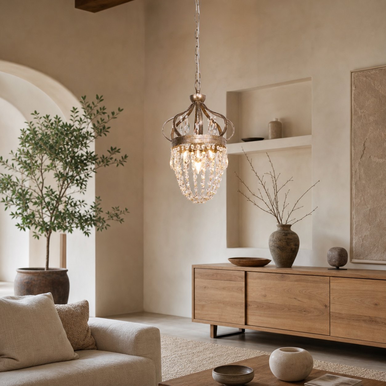 Abella Tear Drop Chandelier