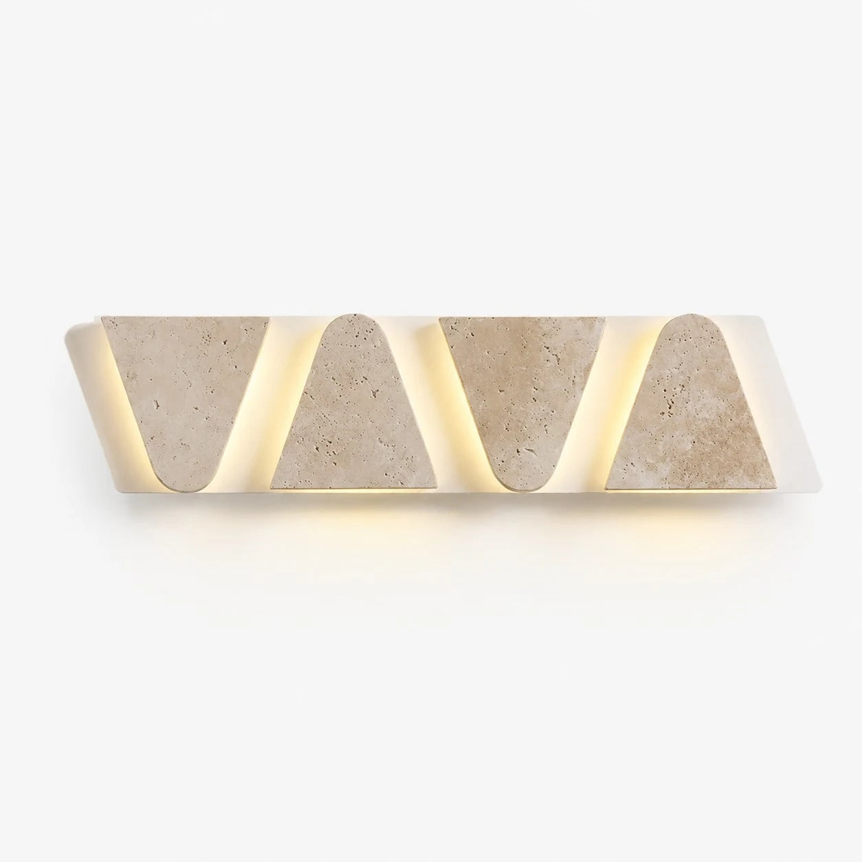 Travertine-Texture Multi-Head Wall Sconce