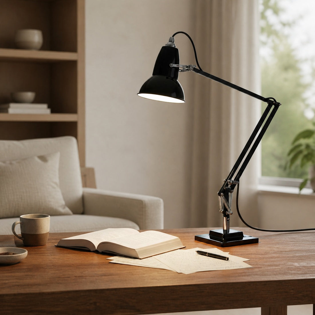 Modryx Vintage Adjustable Desk Lamp – Industrial Task Light for Home Offices