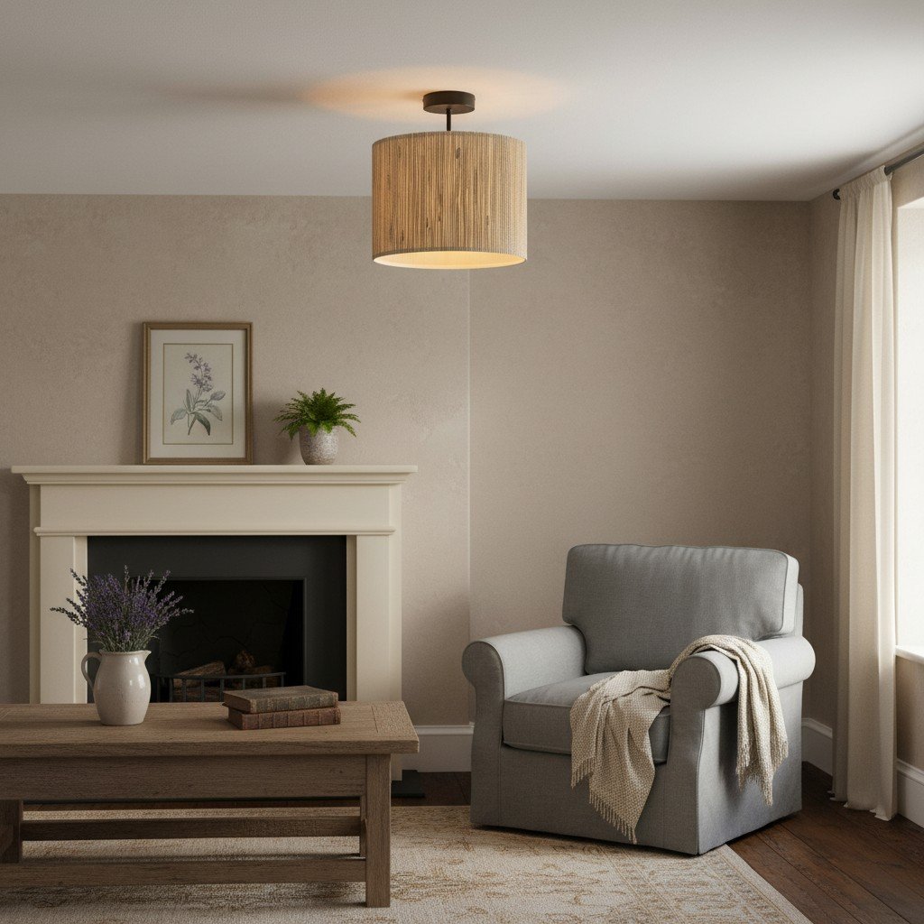 Oceorion Semi-Flush Ceiling Light Elegant Finish - Contemporary Industrial Style for Kitchen Lighting