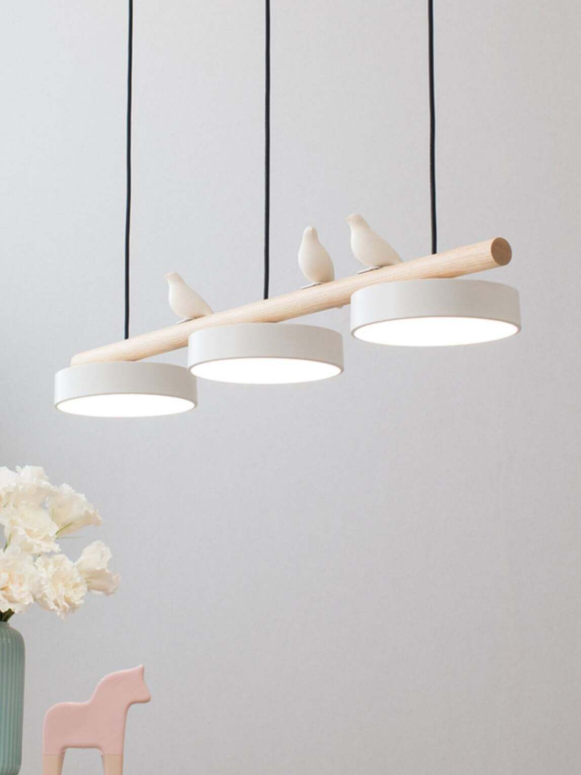 Creative Branch Bird Shaped Pendant Lamp