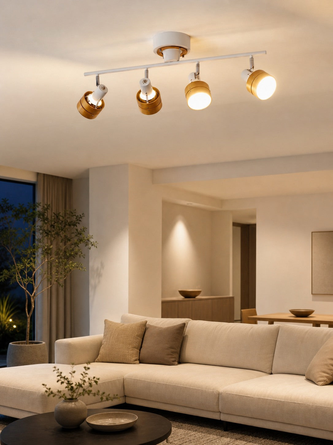 Nordic Cylindrical 4-Light Spotlight