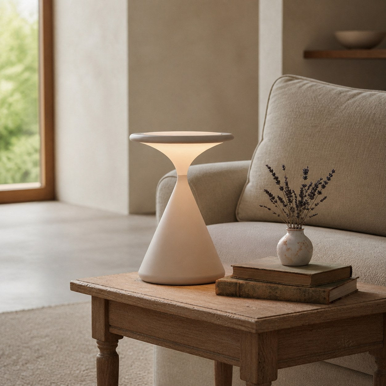 Nomade Portable LED Table Lamp – Minimal Silhouette Modern Design for Home Patio N40