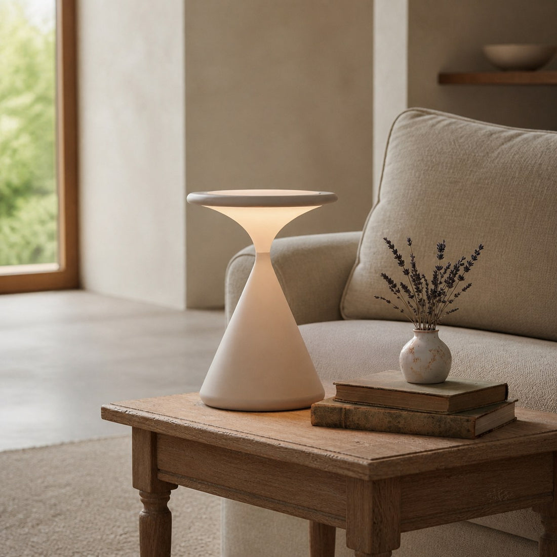 Nomade Portable LED Table Lamp – Minimal Silhouette Modern Design for Home Patio N40