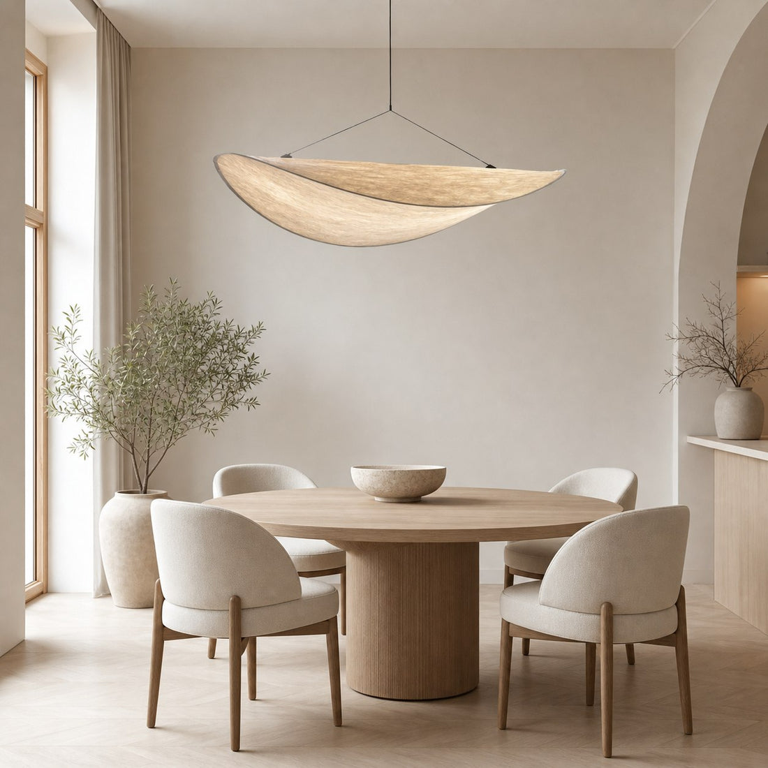 Tivelo Nordic Minimalist Floating Pendant Light – Modern Hanging Lamp for Living and Dining Spaces