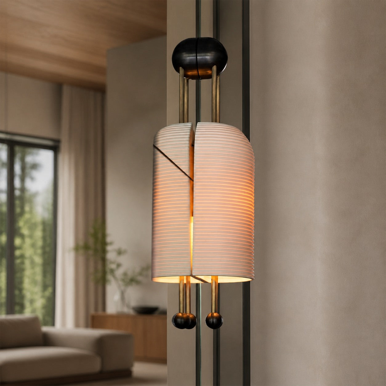 Lantern Glass Sconce