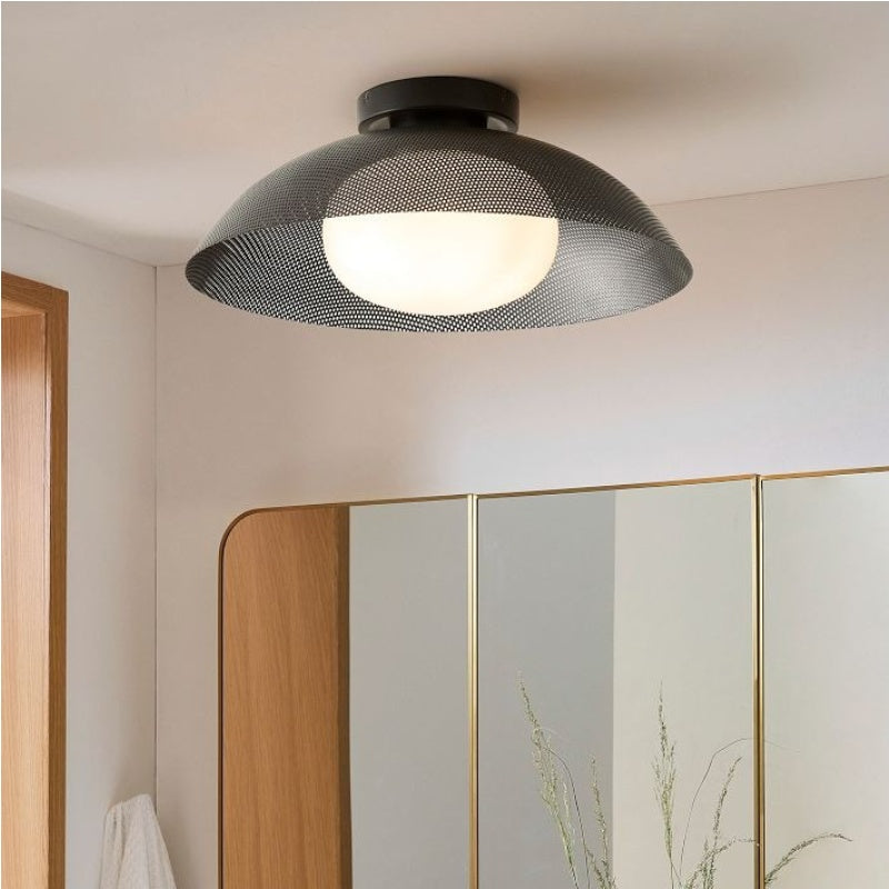Elorina Flush Mount Glass/Metal Ceiling Light - A Stylish Fixture for Modern Spaces