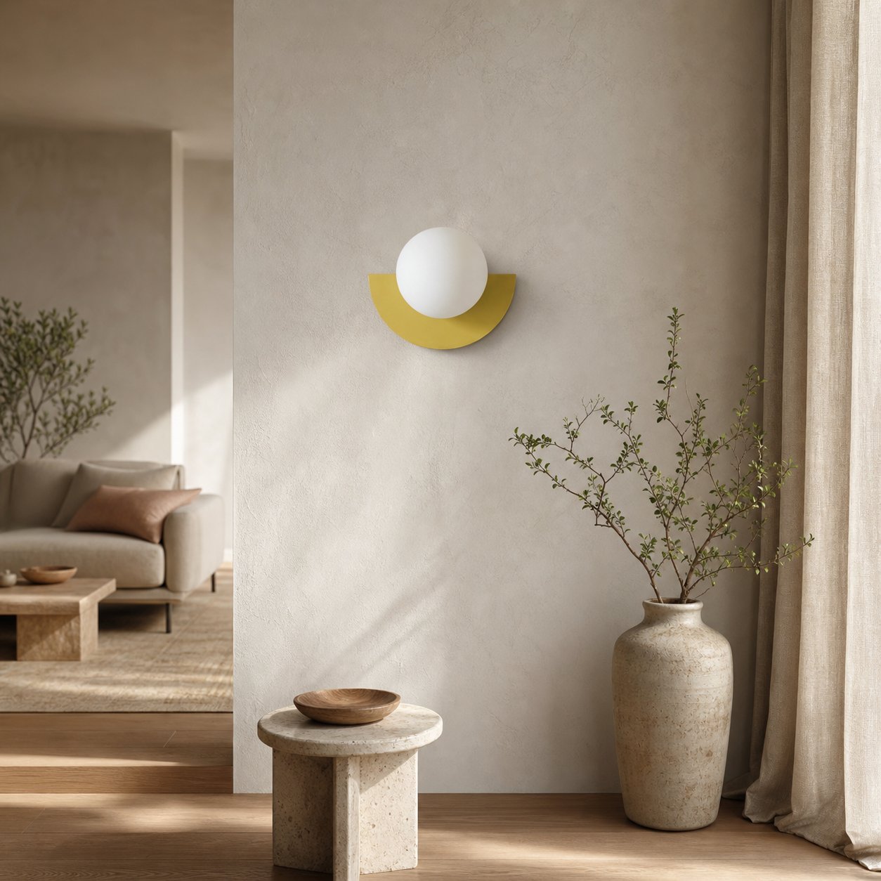 Luminous Macaron Colourful Orb Wall Lamp – Nordic Design Glass Lamp for Home or Office N14