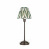 Bronzuno Patterned Fabric Table Lamp - Brass or Bronze Finish Modern-Bohemian Bedside & Living Space Light