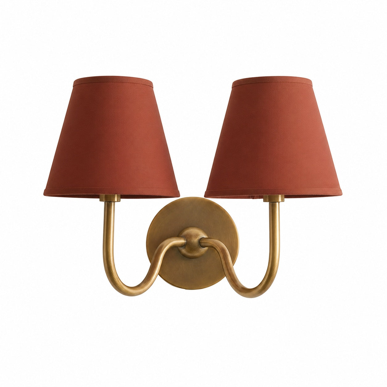 Luvora Vintage Pleated Shade Wall Lamp - Modern Brass Linen Wall Lighting