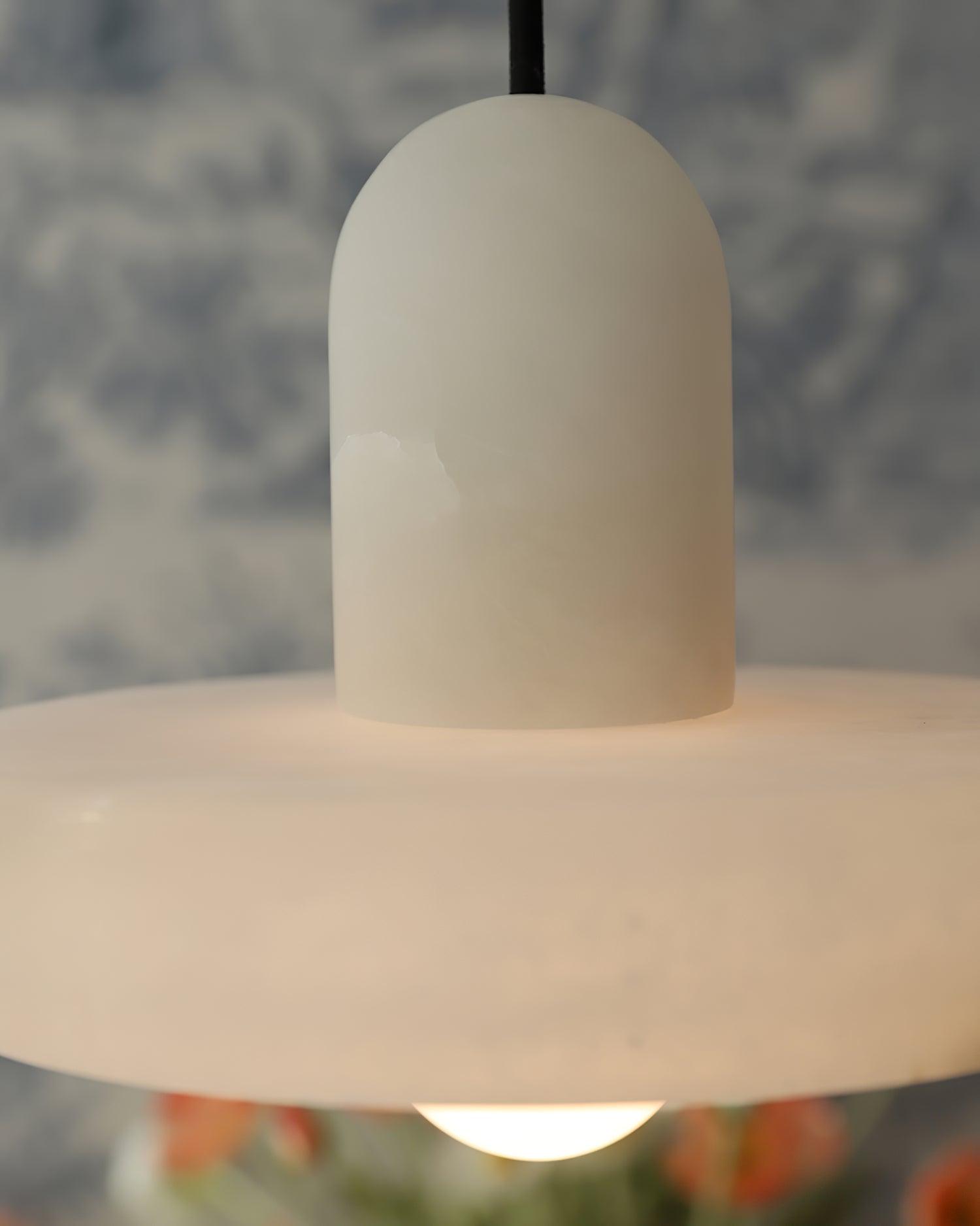 Elegant Creative White Alabaster Pendant Light