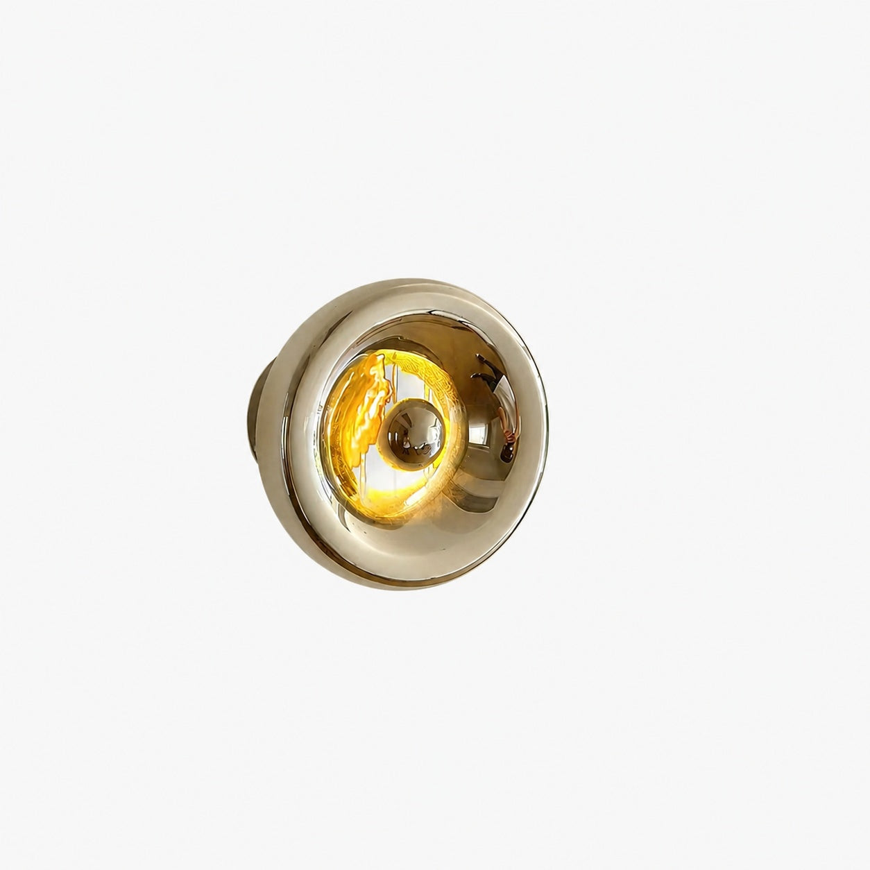Ivoran Wall Sconce - Round Glass and Metal Modern Sconce for Modern Interiors