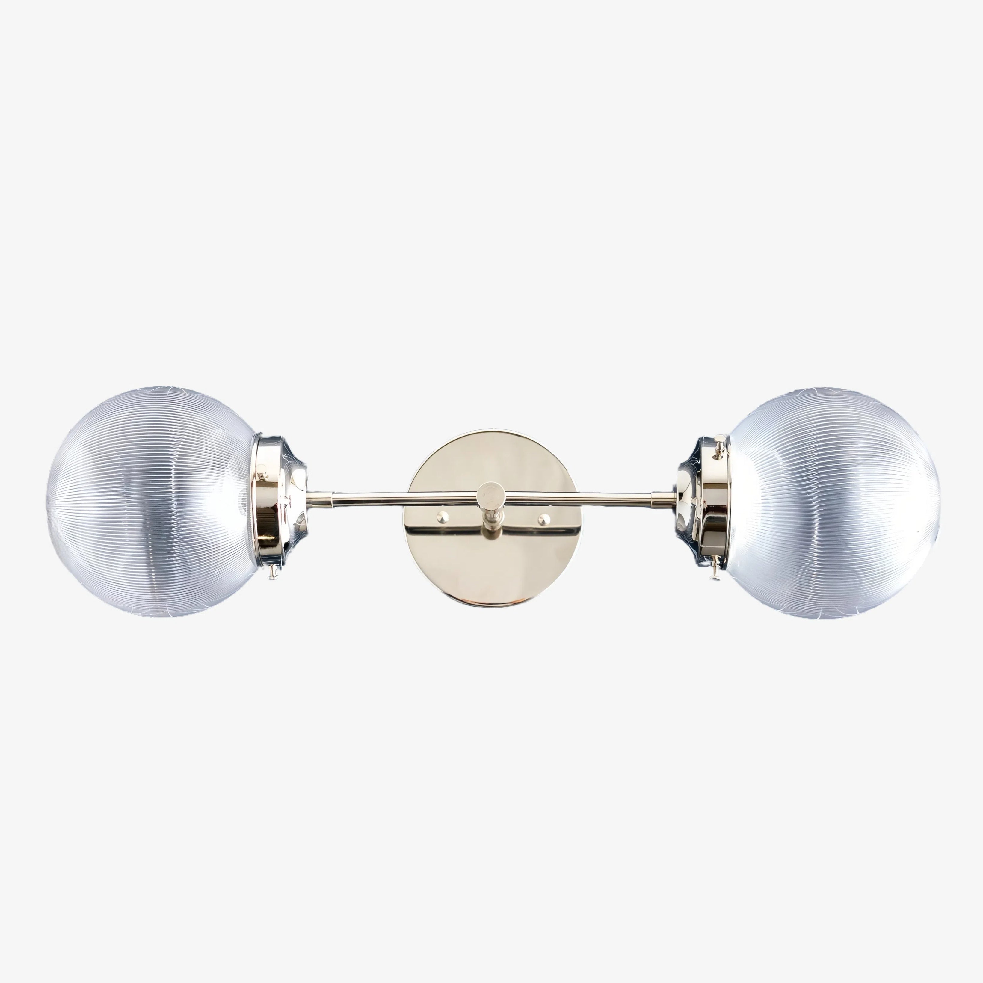 Lumio Globe Versatile Vanity Sconce - Dimmable Light for Bathroom and Hallway Use