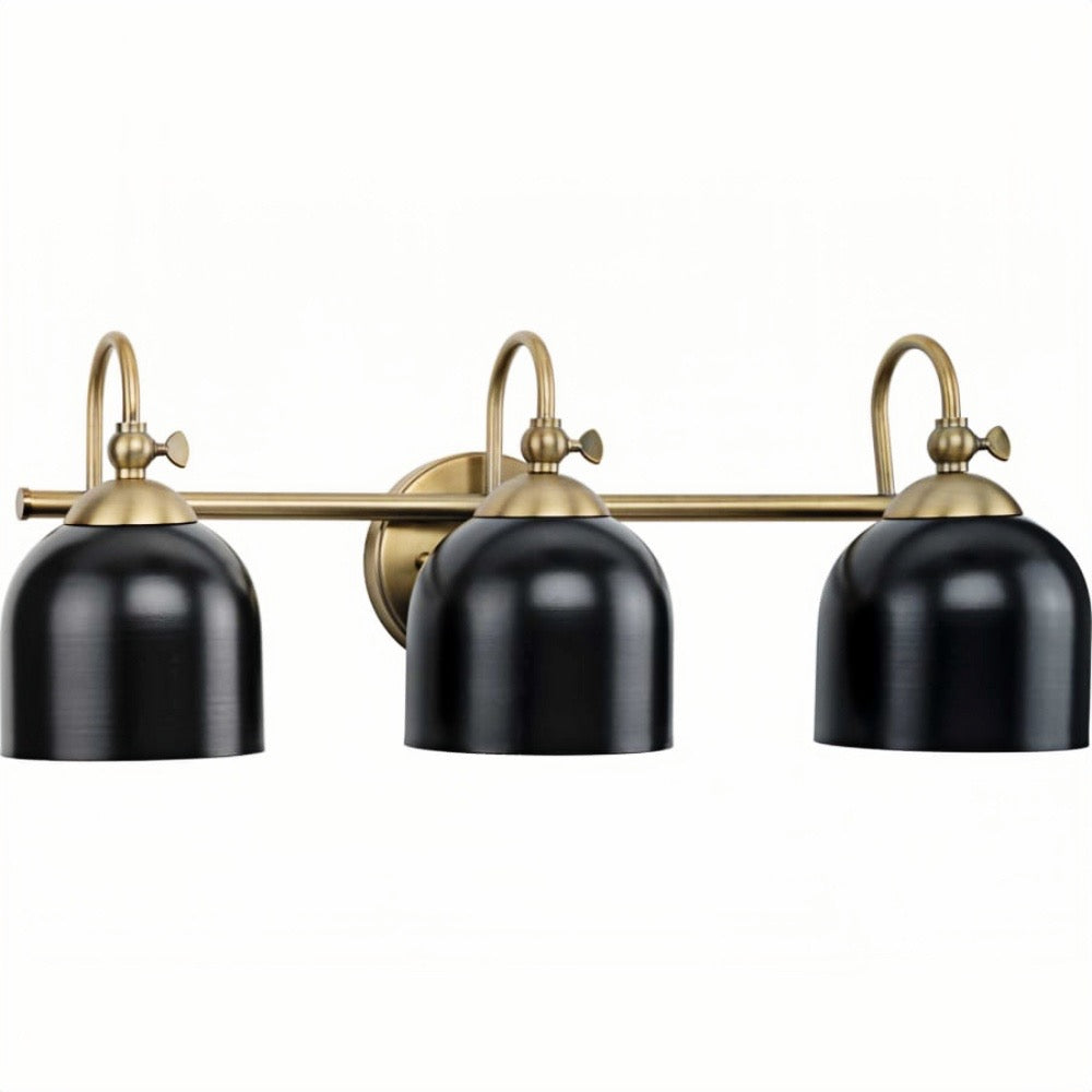 Farmhouse Metal Shade Bath Vanity Light - Chrome Polished Wall Sconce