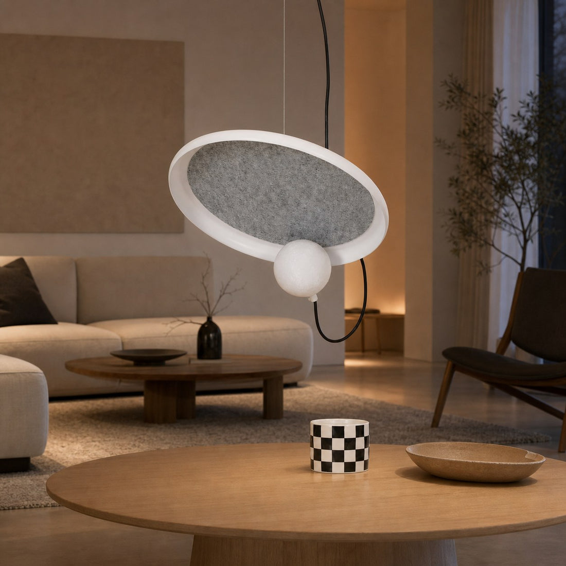 Acoustic Disc Pendant Lamp