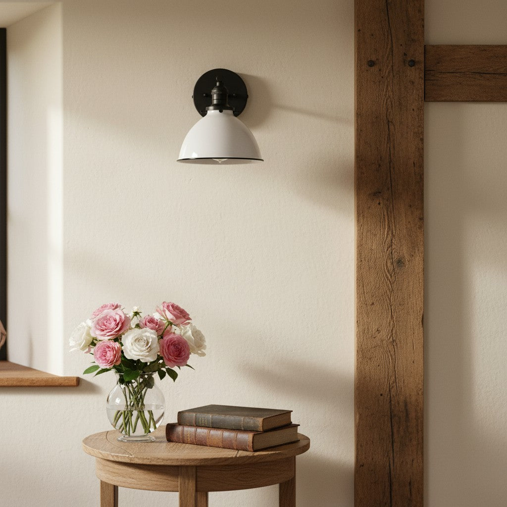 Conique Metal Contemporary Wall Light – Durable Metal Sconce for Bathroom or Hallway