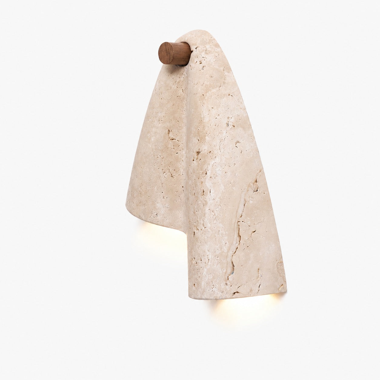 Travertine Wall Lamp – Minimalist Stone Sconce Decorative Lighting for Living Room
