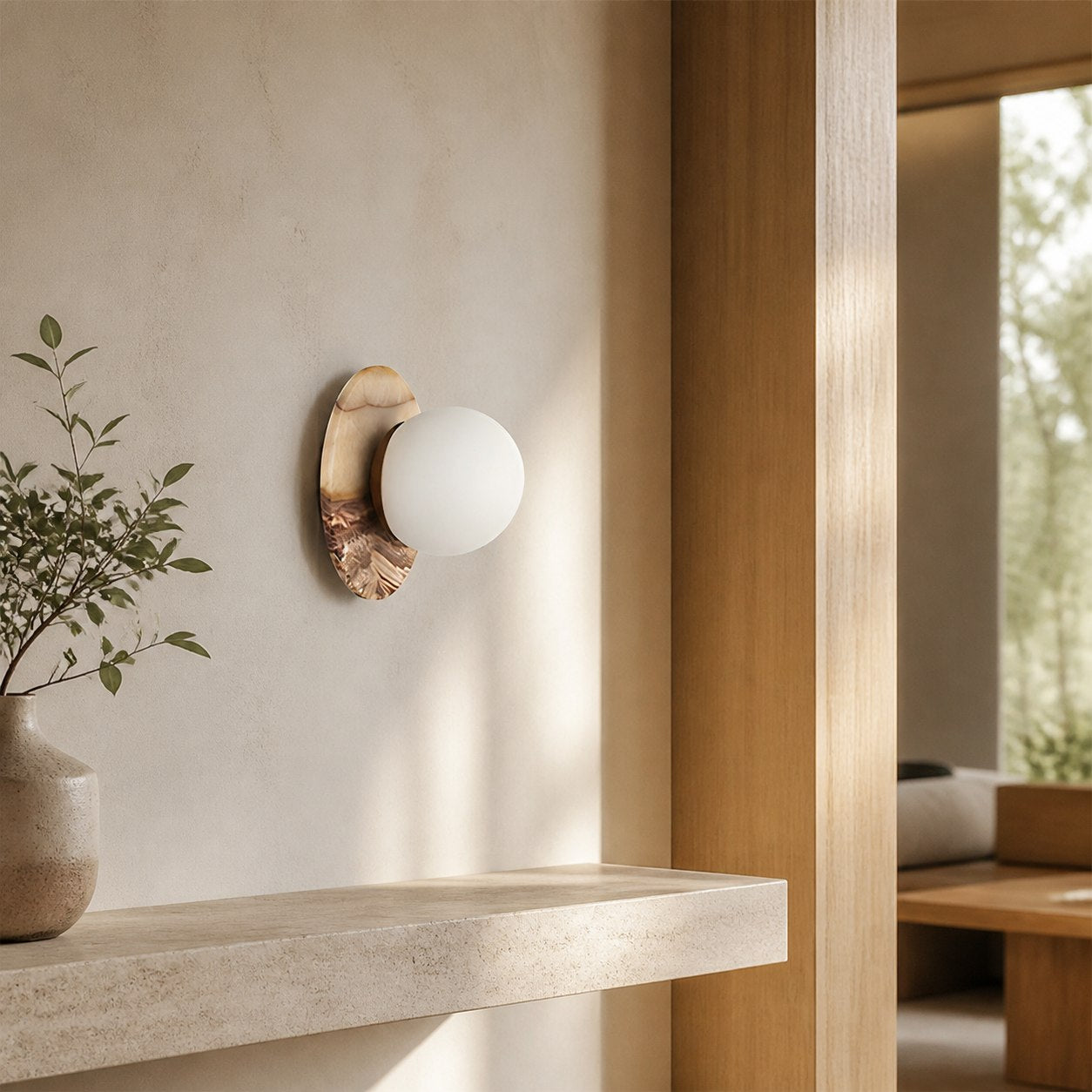 Onyx Krema Wall Lamp