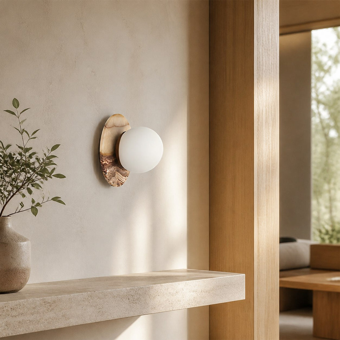 Onyx Krema Wall Lamp