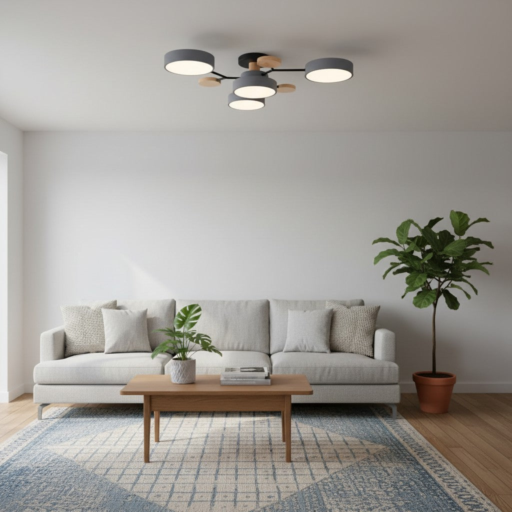 Celos Diffused LED Orb Ceiling Fixture - Stylish Indoor Lighting for Islands and Nooks