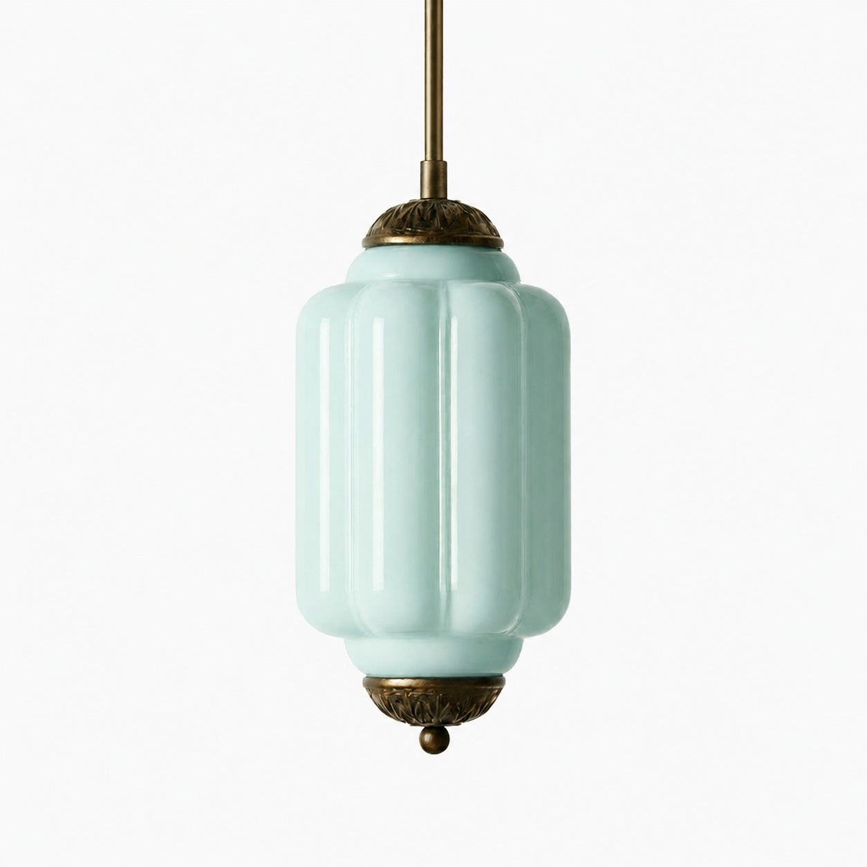 Eloise Vintage Glass Chandelier - Milk Glass Home Accent