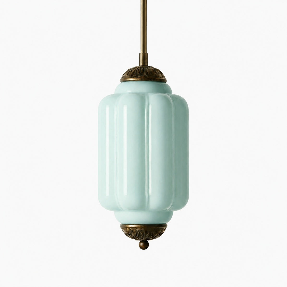 Eloise Vintage Glass Chandelier - Milk Glass Home Accent