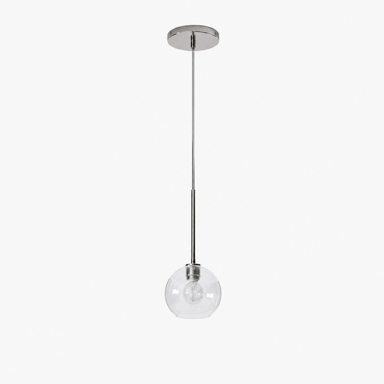 Selvion Sculptural Globe Pendant Light - Modern Glass Pendant Lamp - Sleek Design