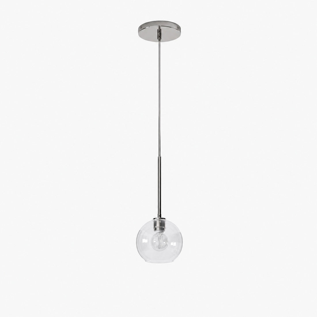 Selvion Sculptural Globe Pendant Light - Modern Glass Pendant Lamp - Sleek Design